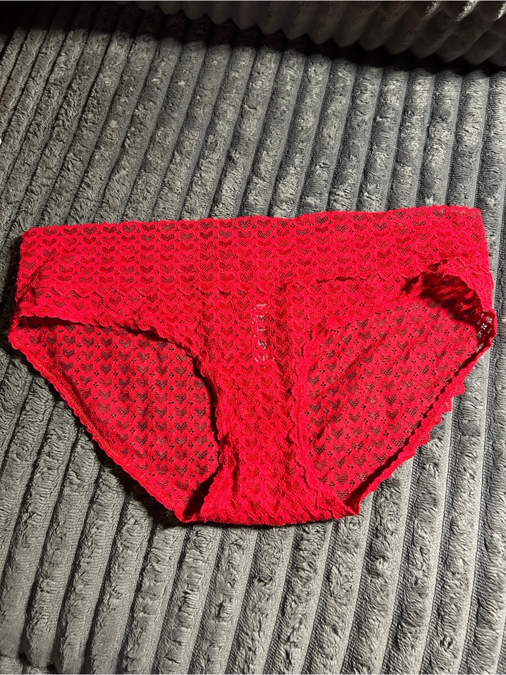 VS Red Lace Hipster Panty